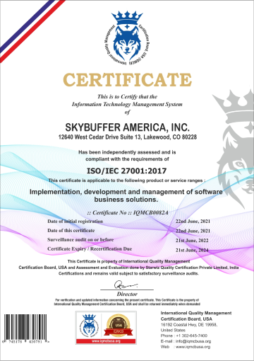 Certificate Skybuffer